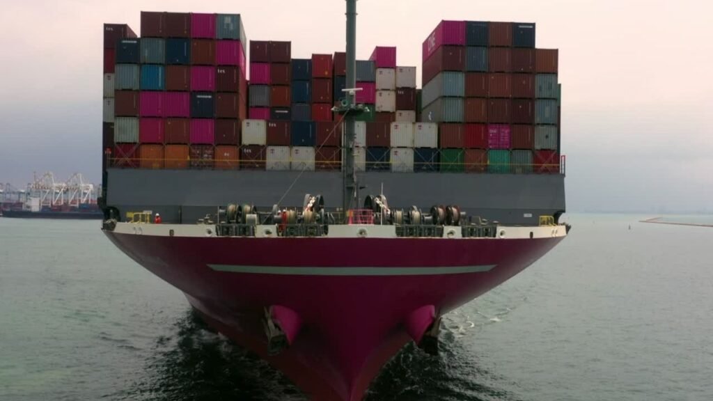 Ocean freight shipping process