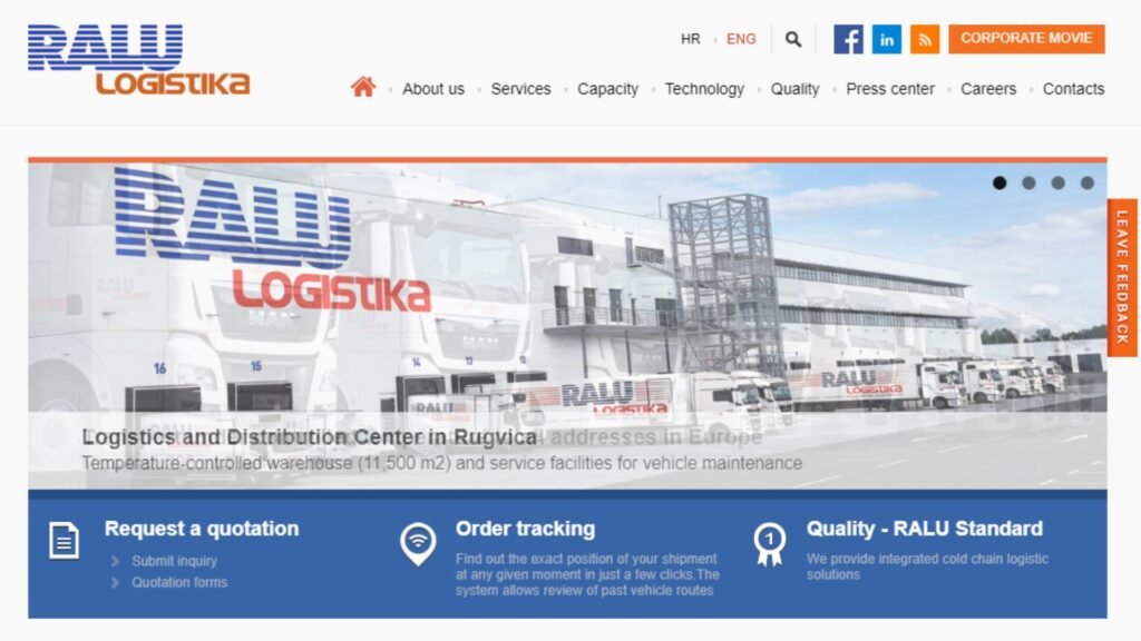 شركة رالو لوجيستكس المحدودة - أفضل 10 شركات شحن في كرواتيا