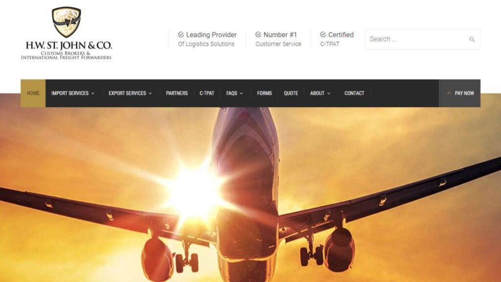 Top Freight Forwarders in New York 8 H.W St. John & Company